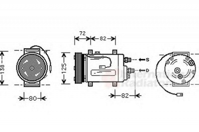 VAN WEZEL 0300k178 -  Компрессор, кондиционер